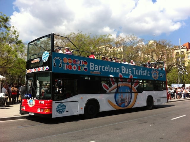 Ônibus turístico em Barcelona
