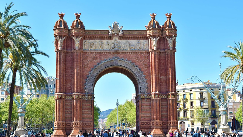 Arco do Triunfo em Barcelona
