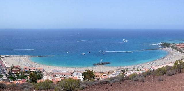 Praia de los Cristianos em Tenerife