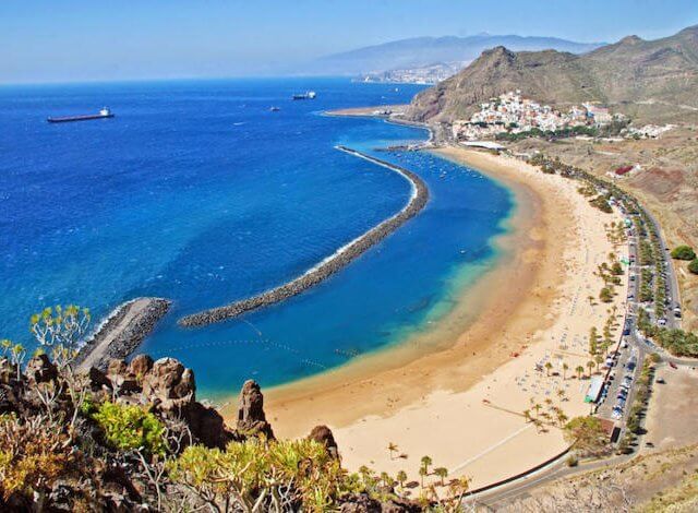 Praia Las Teresitas em Tenerife