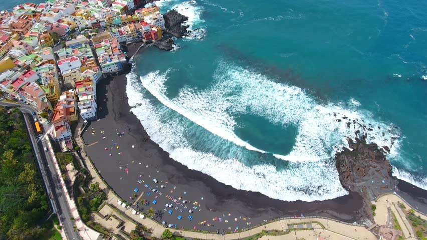 Vista aérea Playa Jardin en Tenerife