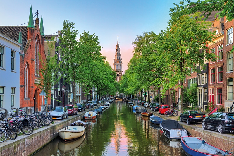 Vista da cidade de Amsterdã