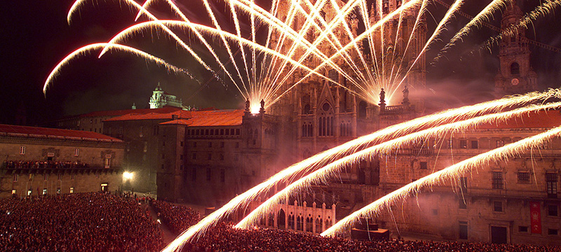 Show de fogos no Festival de Santiago Apóstol