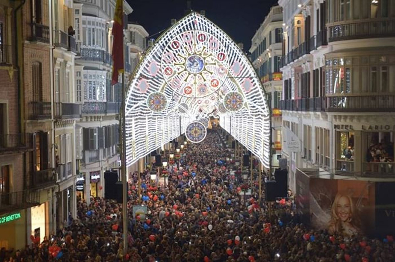 Luzes de Natal em Málaga